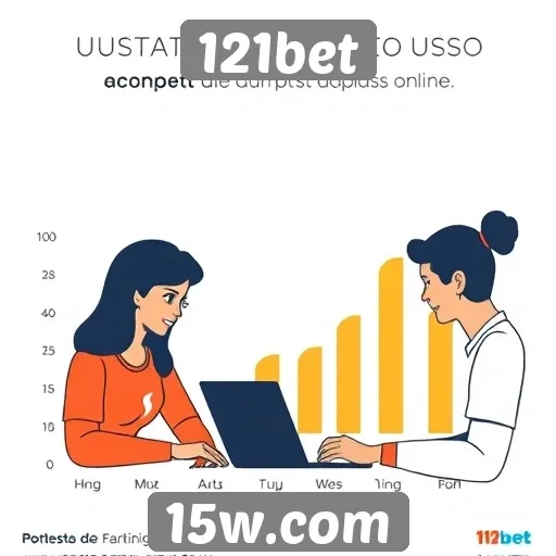 Estatísticas de usuários ativos no 121bet