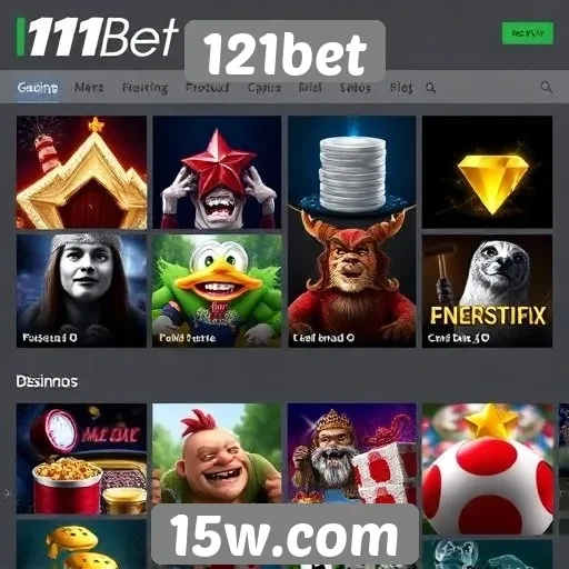 Jogos disponíveis no 121bet incluem opções de cassino online