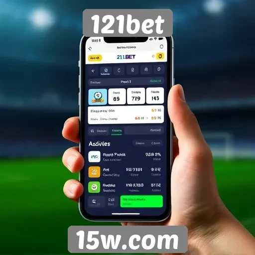 Experiência mobile no site 121bet